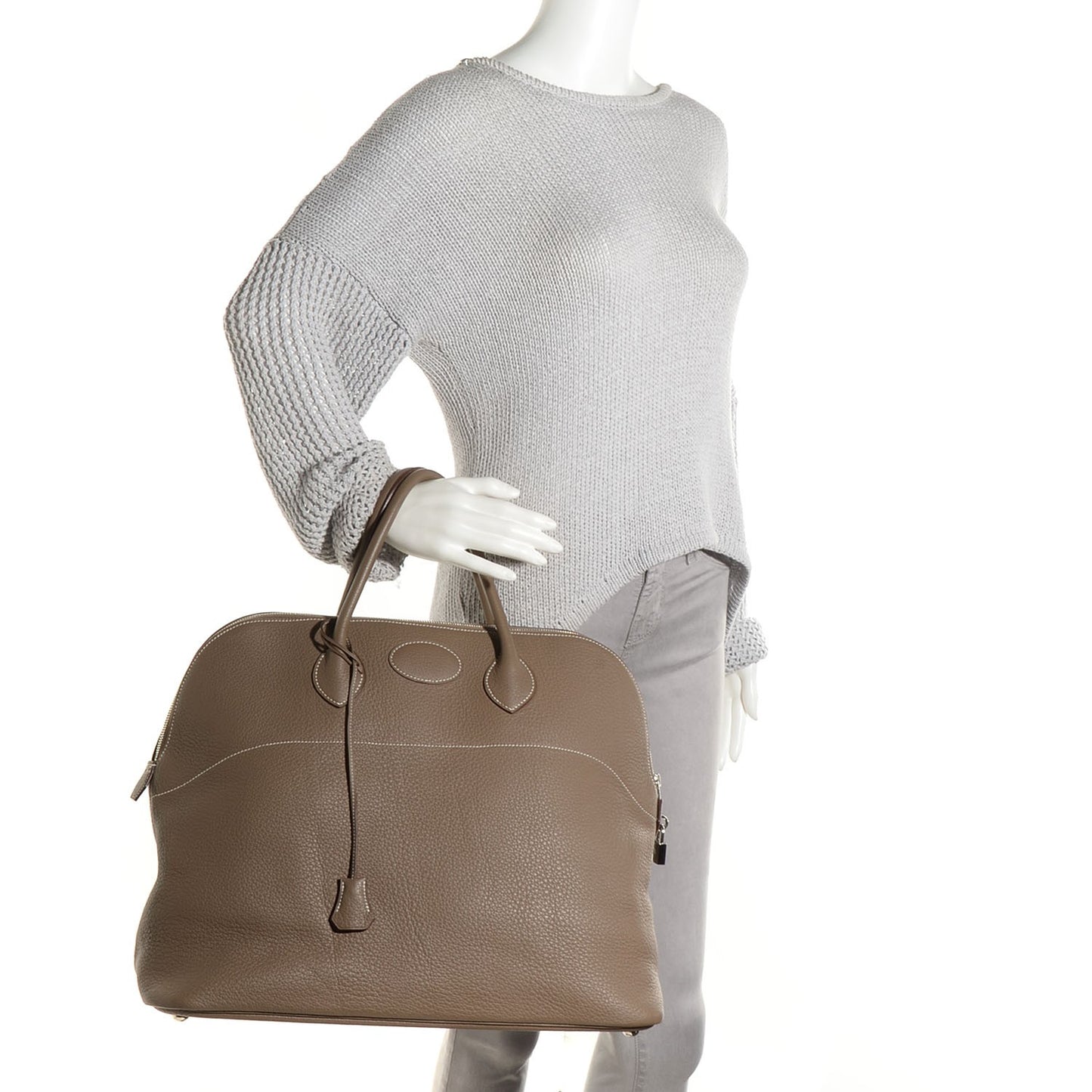 Taurillon Clemence Sac De Voyage Bolide 47 Etoupe