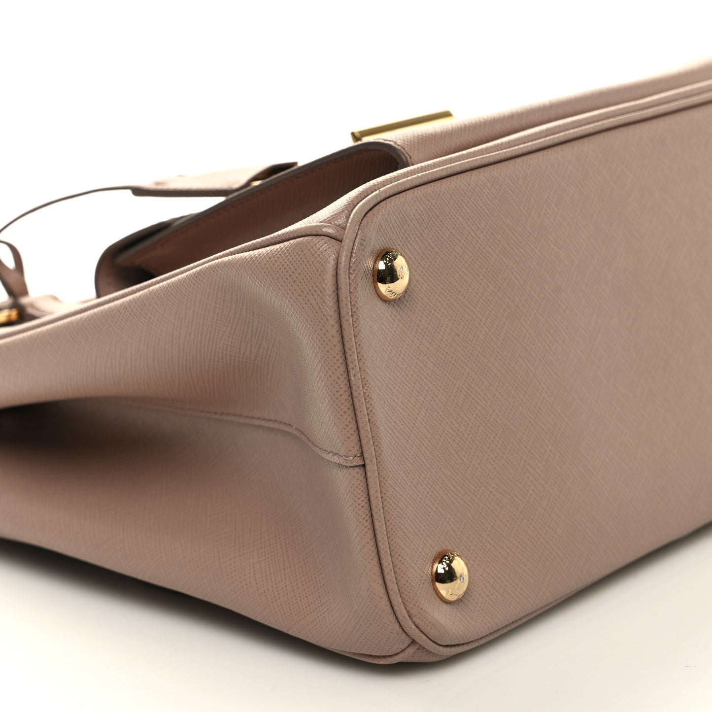 Saffiano Lux Galleria Front Pocket Tote Cipria