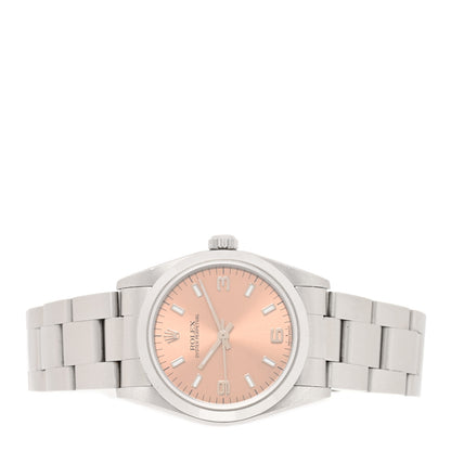 Rolex Stainless Steel 31mm Oyster Perpetual Watch Pink 77080 2 of 4