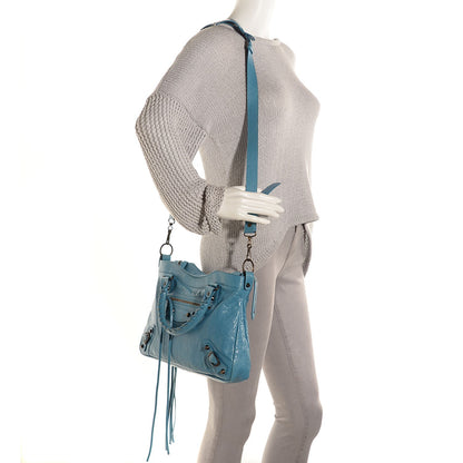 Balenciaga Agneau Classic Hardware Town Bleu Indigo 2 of 12