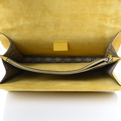 Gucci GG Supreme Monogram Crystal Bow Embroidered Medium Dionysus Shoulder Bag Yellow 5 of 9