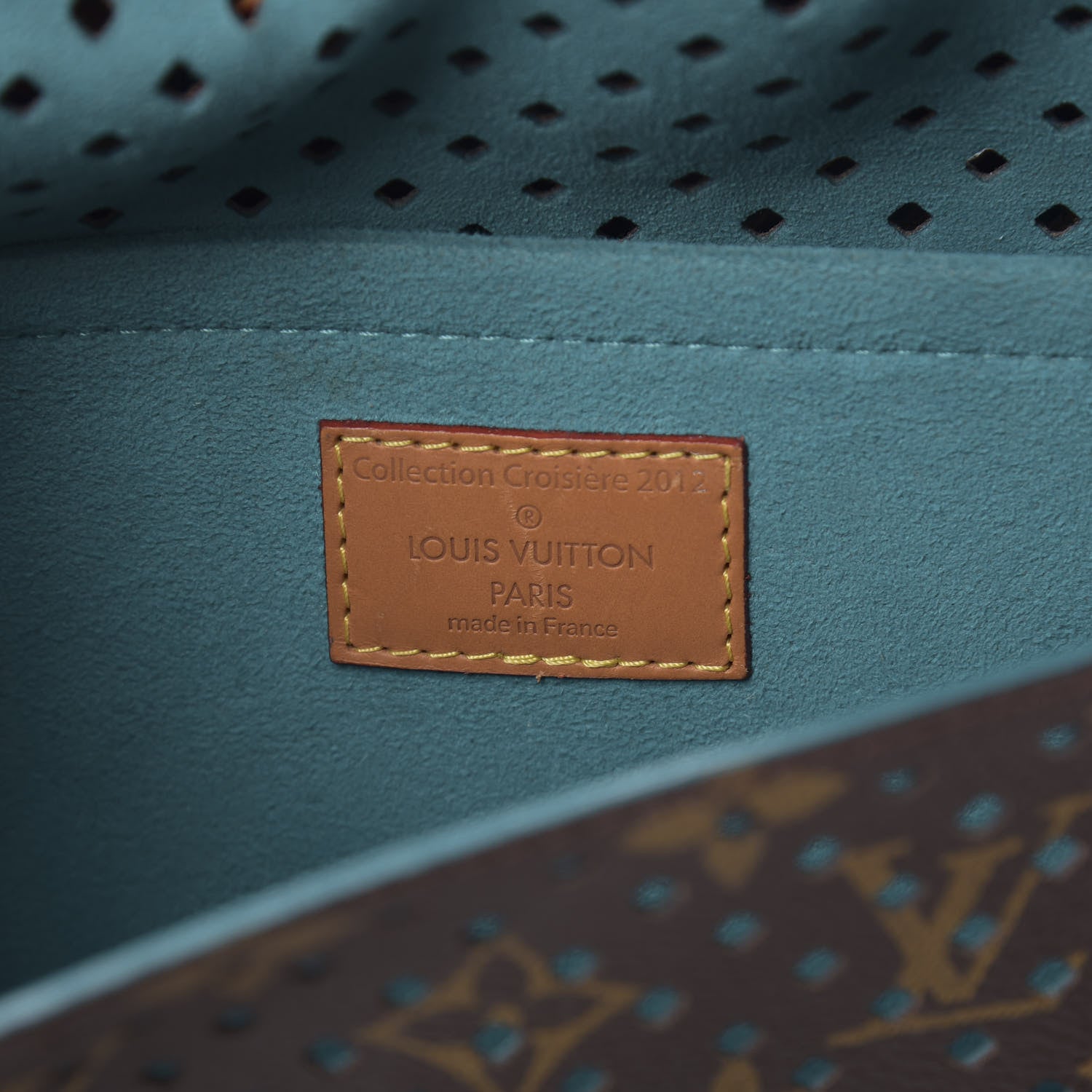 Louis Vuitton Monogram SC Flore Saumur Teal 7 of 15