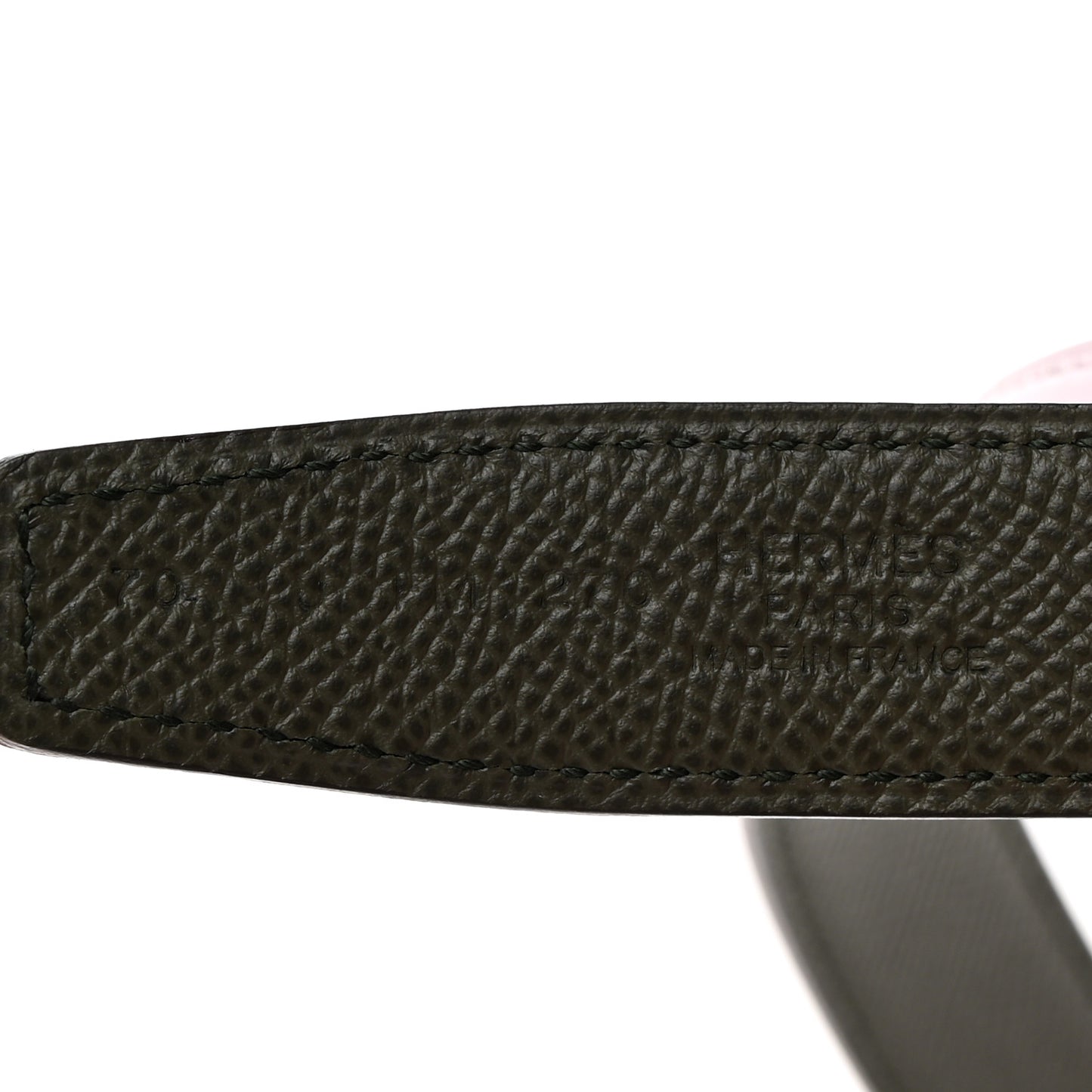 Swift Epsom 24mm Gamma Gourmette Belt 70 28 Vert De Gris Mauve Pale