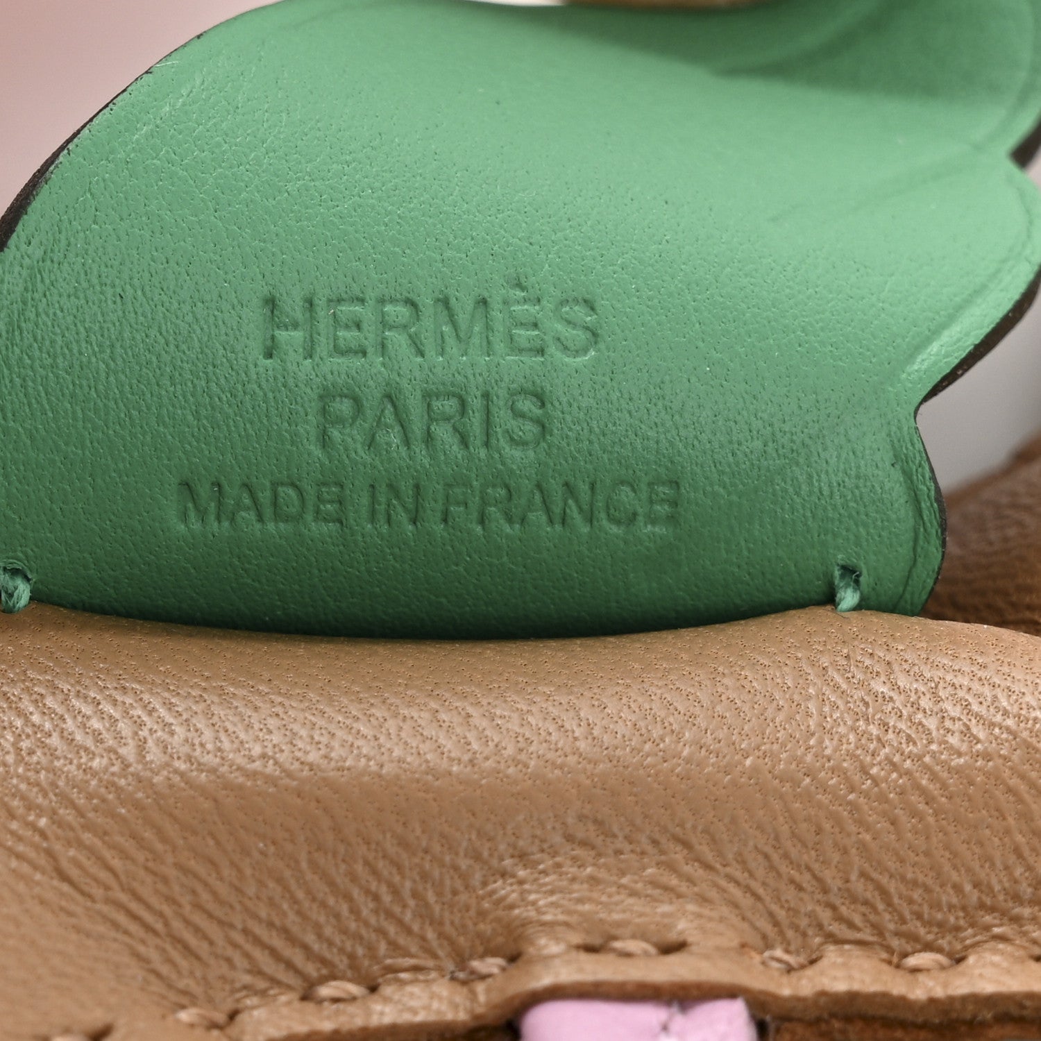 Hermes Milo Lambskin Grigri Rodeo Pegase Horse Bag Charm PM Chai Mauve Sylvestre Menthe 3 of 5