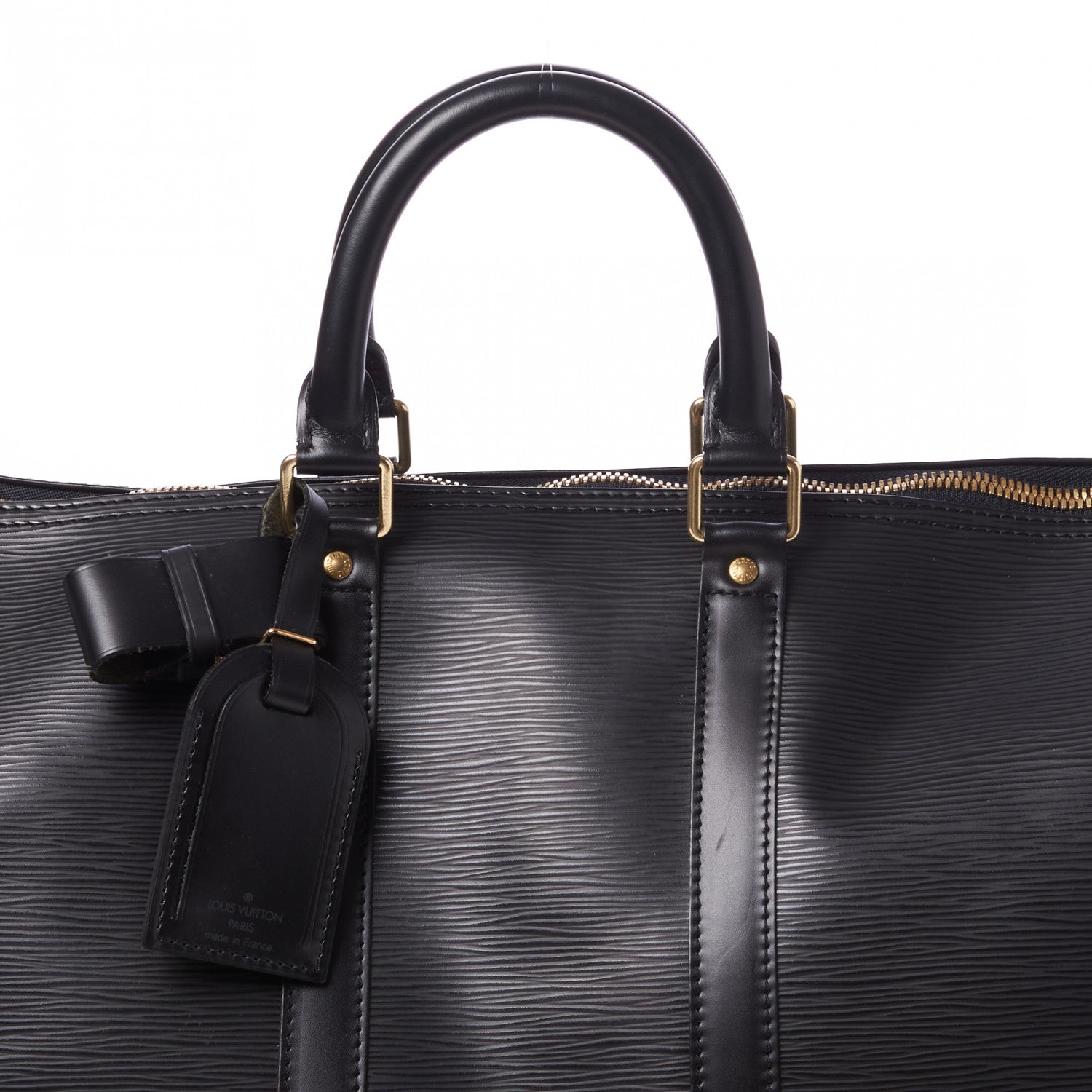 Louis Vuitton Epi Keepall 45 Black 6 of 8