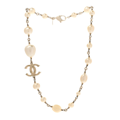 Chanel Pearl Precious Symbols CC Short Necklace Gold 3 of 8