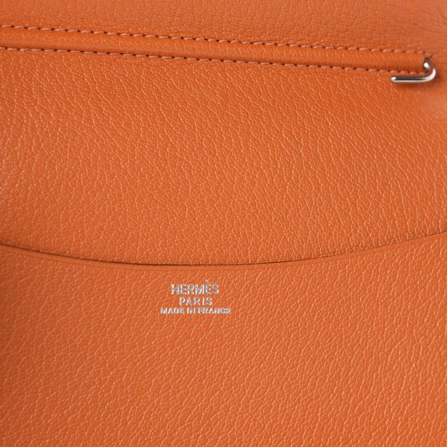 Hermes Chevre Mysore Globe Trotter Agenda Cover PM Orange 6 of 6
