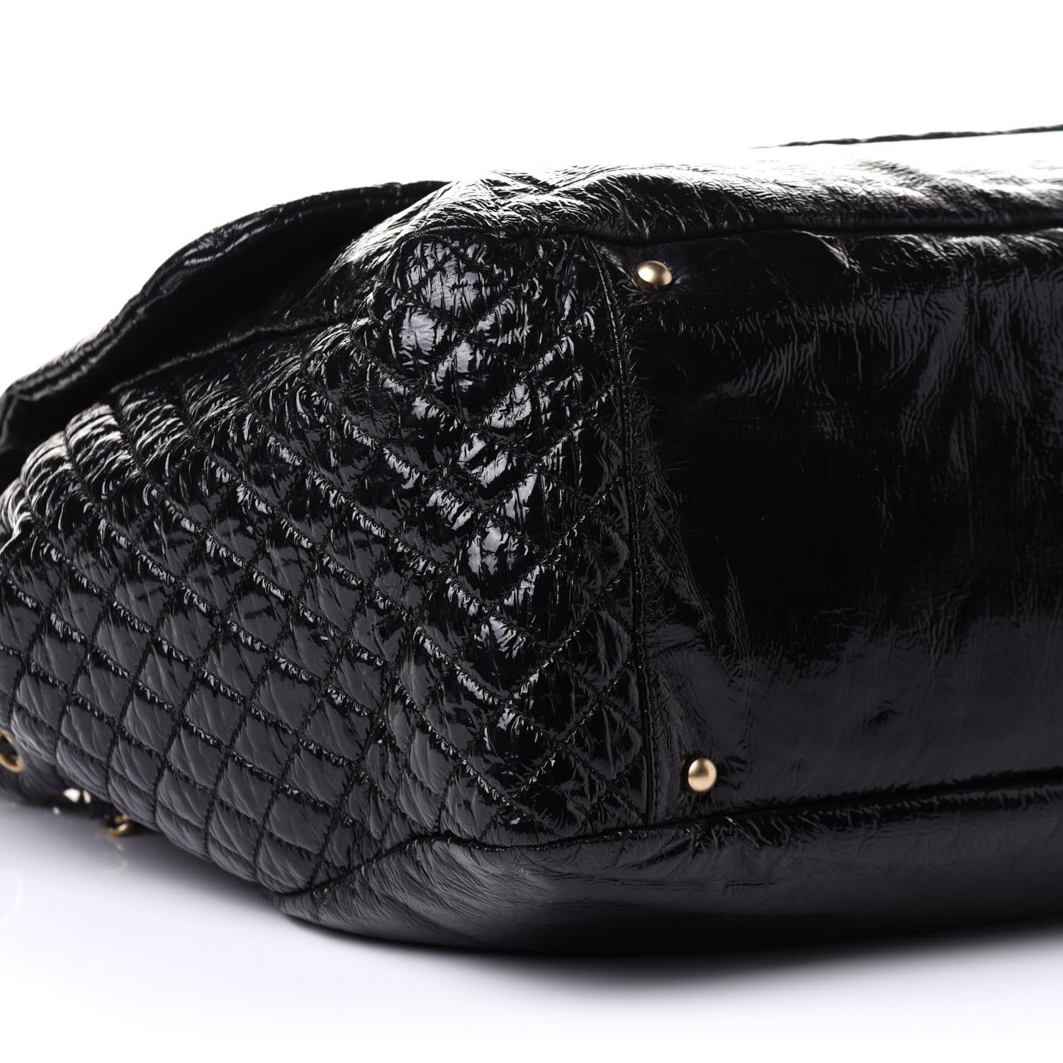 Chanel Vinyl XXL Rock and Chain Flap Black 9 of 10