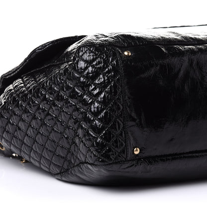 Chanel Vinyl XXL Rock and Chain Flap Black 9 of 10