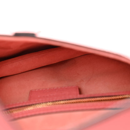 Christian Dior Grained Calfskin Saddle Bag Pink 5 of 11