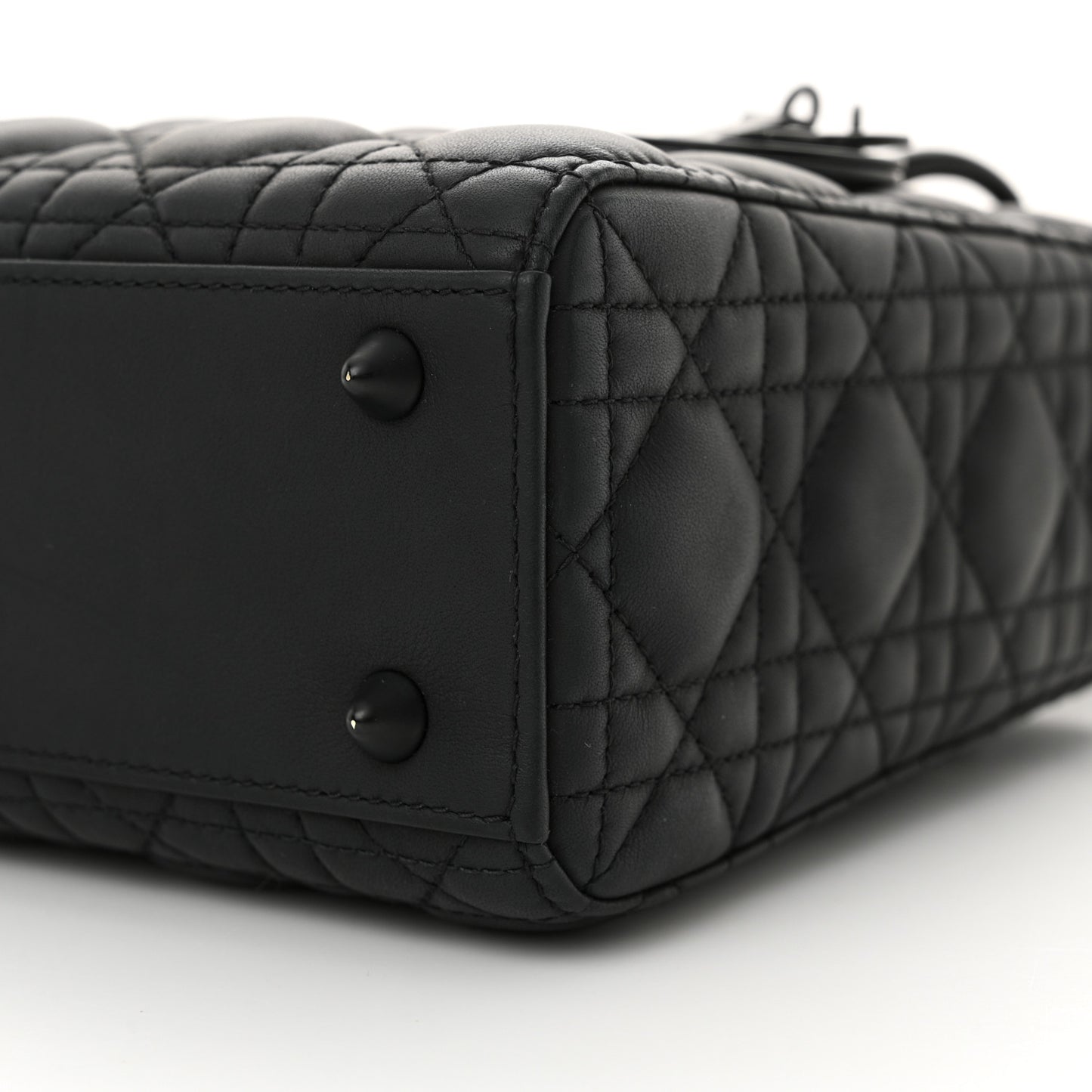 Ultra Matte Calfskin Cannage Small My ABCDior Lady Dior Black
