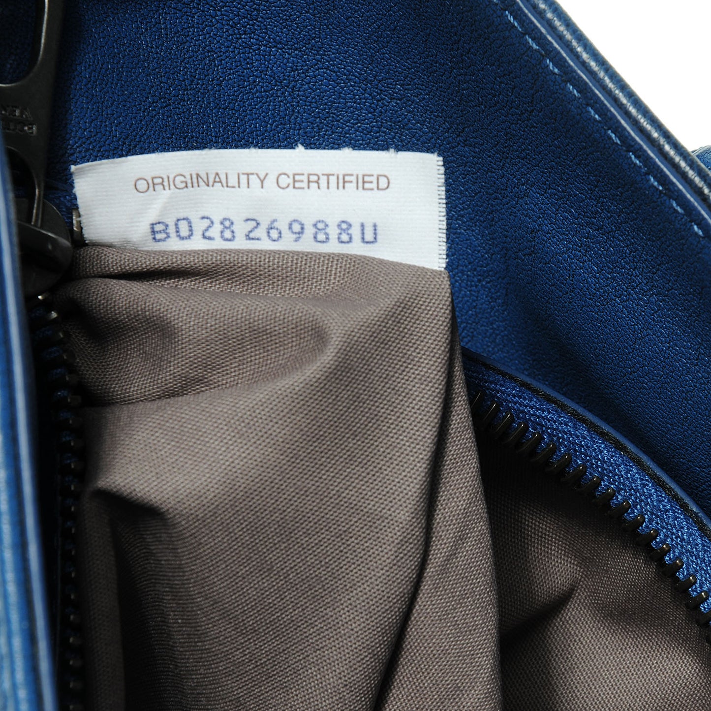 Nappa Intrecciato Ombre Briefcase Blue