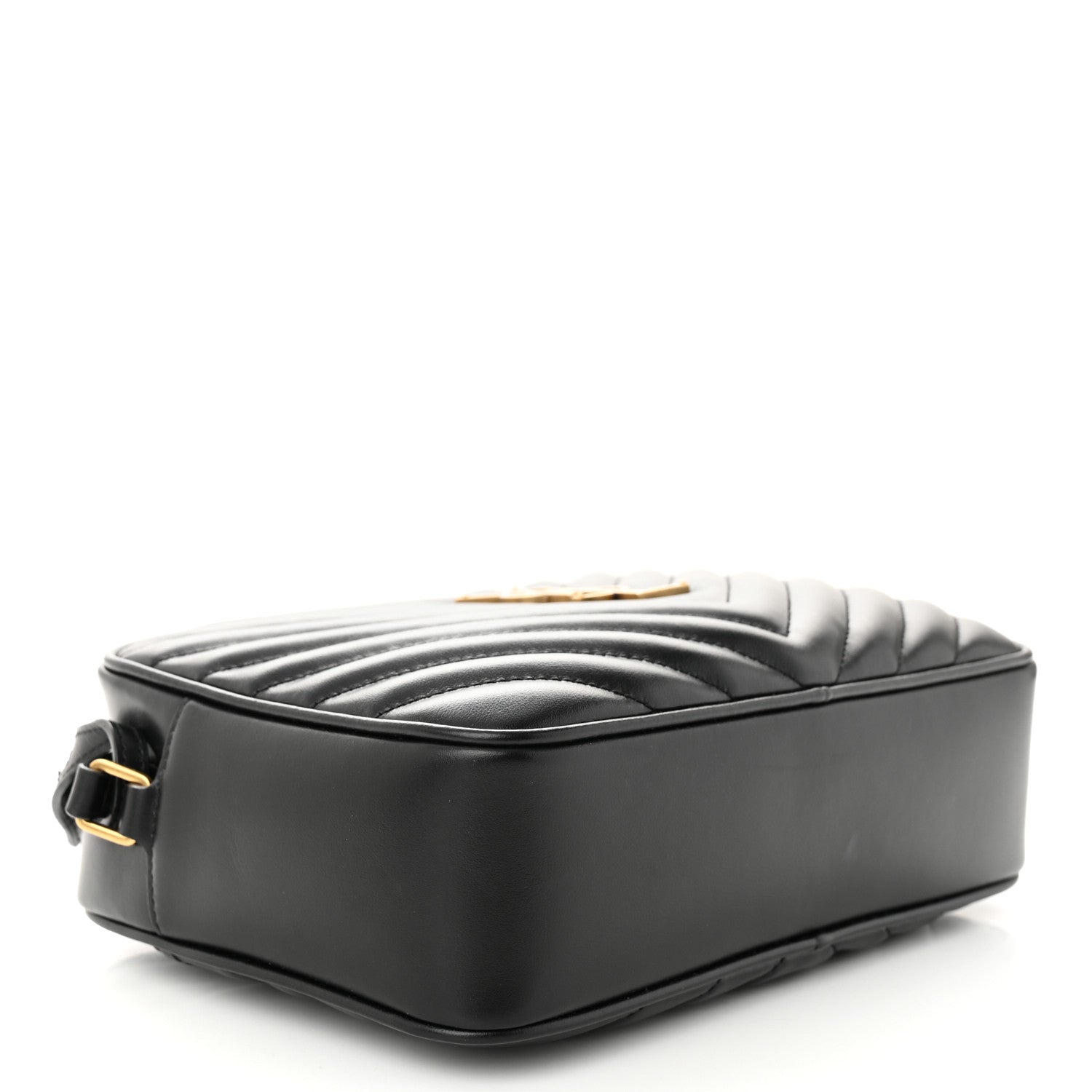 Saint Laurent Calfskin Matelasse Monogram Lou Camera Bag Black 4 of 11
