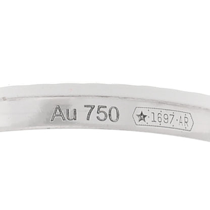 Gucci 18K White Gold Running G Charm Ring 50 5.25 5 of 6