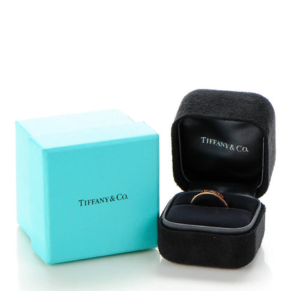 Tiffany 18K Rose Gold Diamond Atlas Pierced Ring 5.5 3 of 3