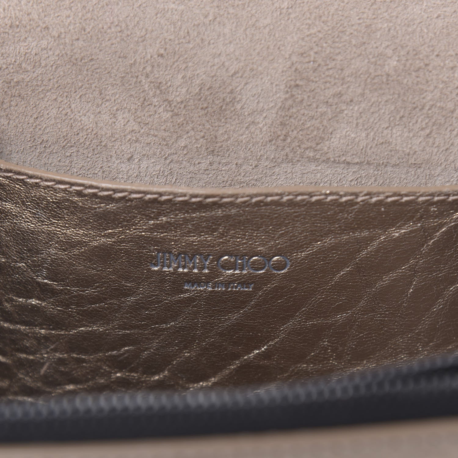 Jimmy Choo Metallic Grained Calfskin Arrow Crossbody Bag Light Gold 6 of 17