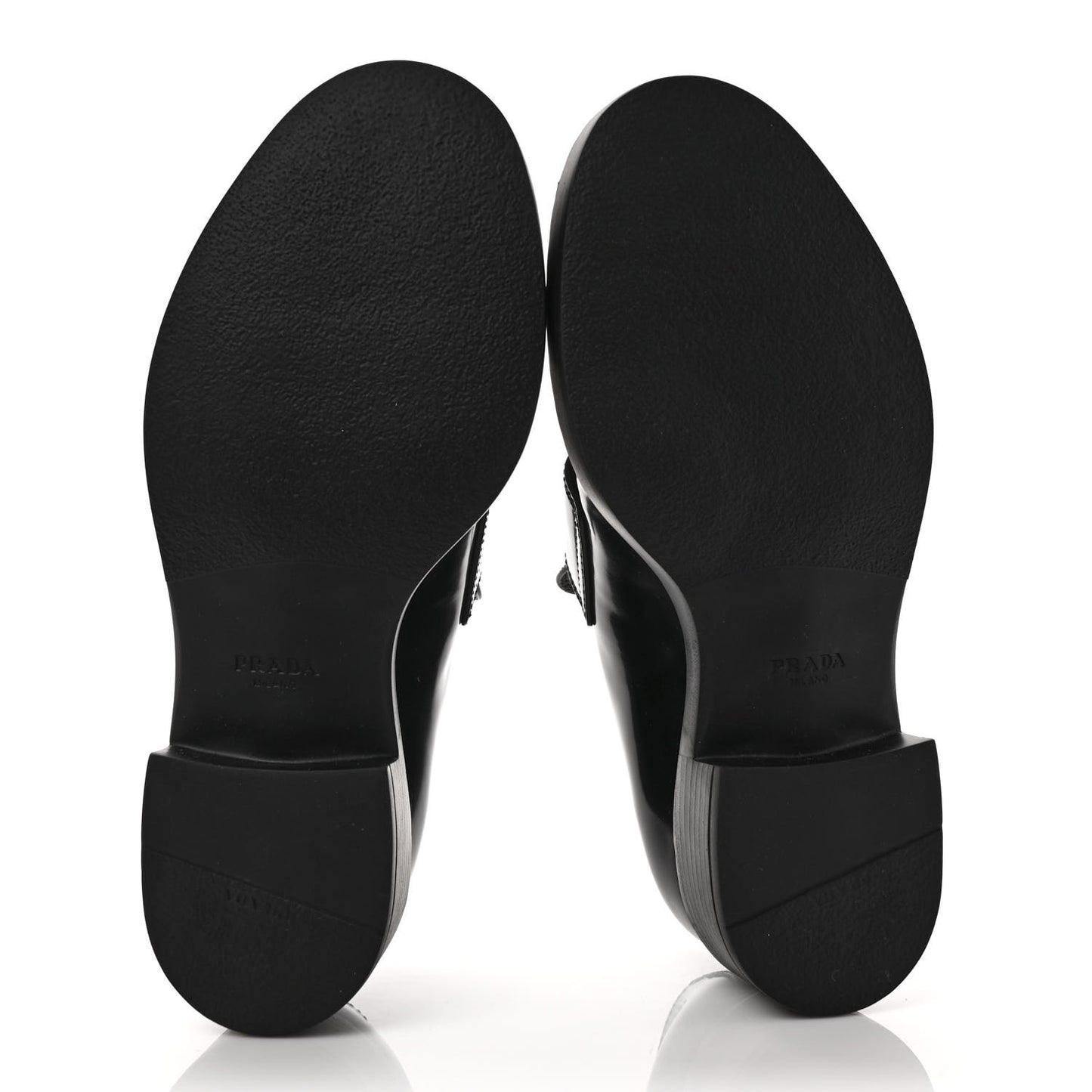 Spazzolato Metal Triangle Logo 50mm Loafers 37 Black