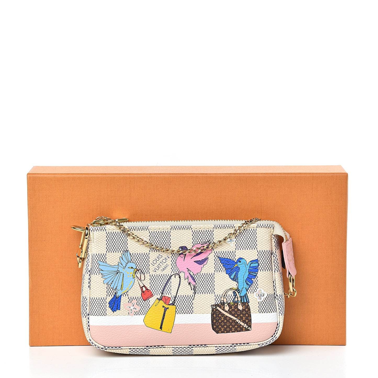 Damier Azur 2018 Christmas Animation Mini Pochette Accessories
