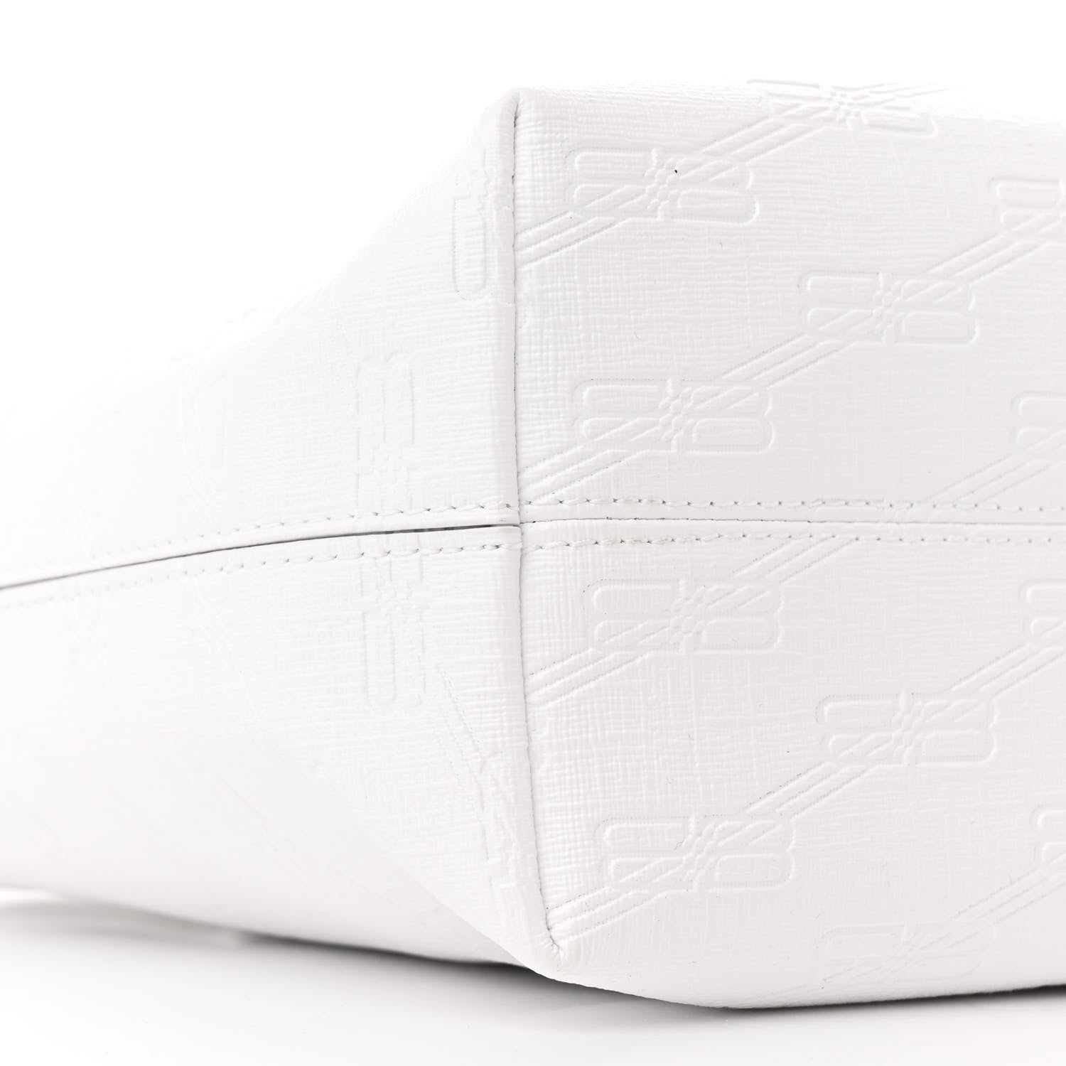 Balenciaga Coated Canvas BB Monogram Small Signature East West Shopper Bag White 9 of 10