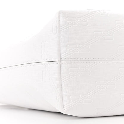 Balenciaga Coated Canvas BB Monogram Small Signature East West Shopper Bag White 9 of 10