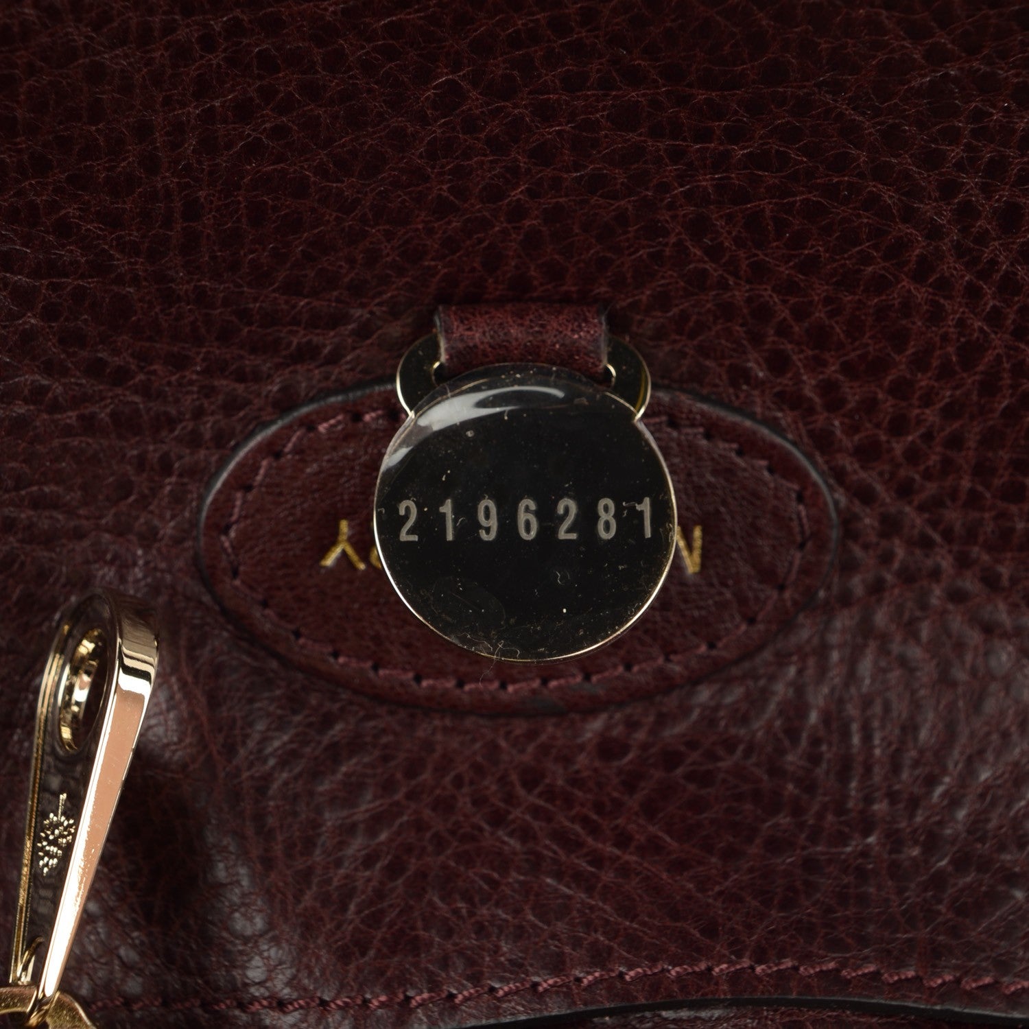 Mulberry Natural Leather Bayswater Oxblood 8 of 9