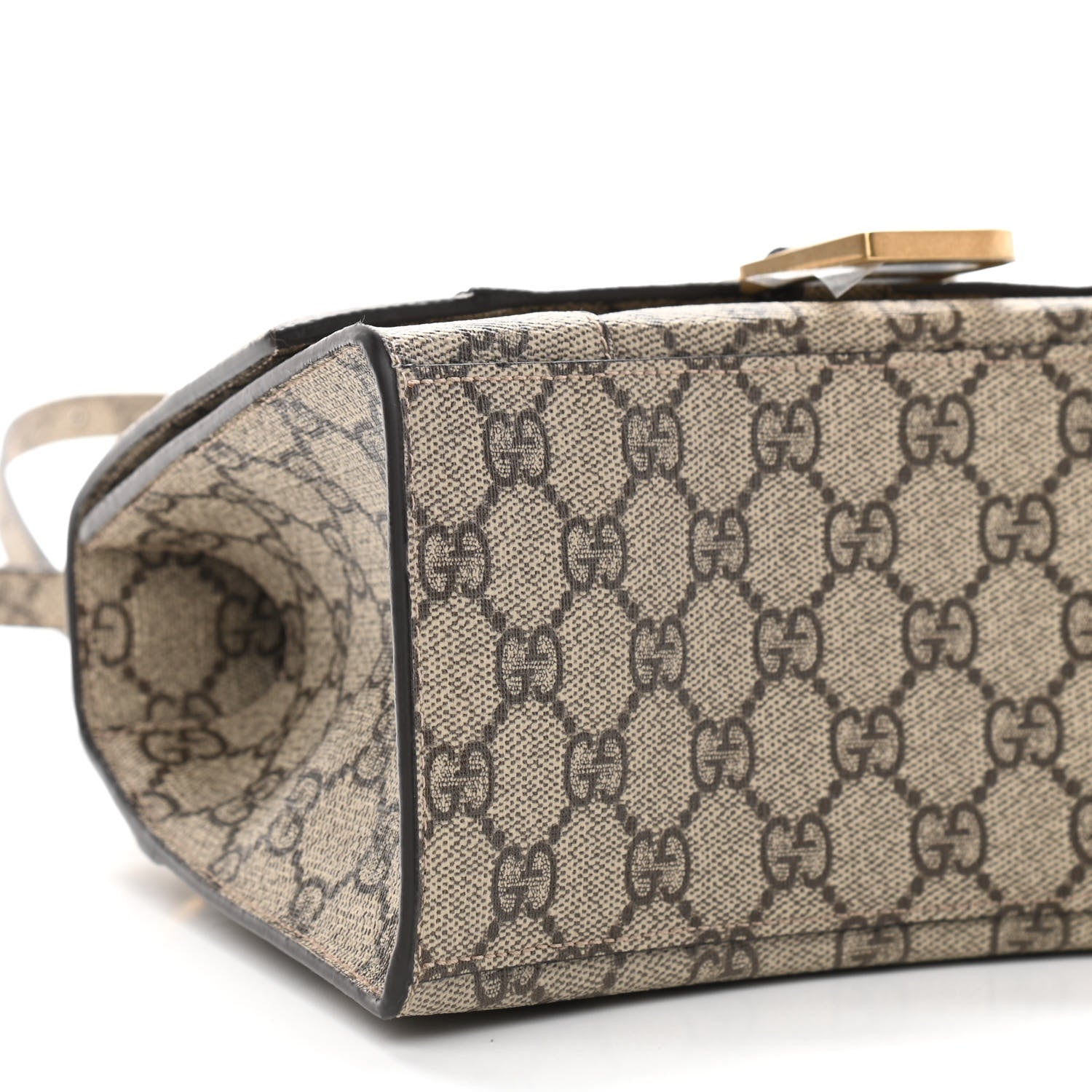 Balenciaga X GUCCI GG Supreme Monogram Small Hourglass Top Handle Bag Beige Ebony 10 of 11
