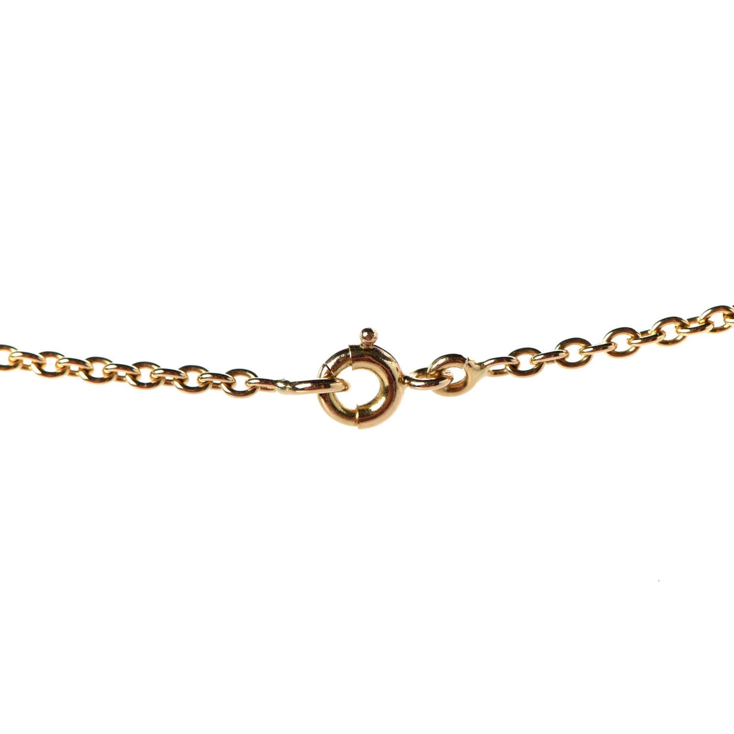 18K Yellow Gold Diamond Mother of Pearl Bow Pendant Necklace