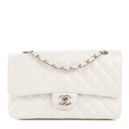 Chanel Caviar Quilted Medium Double Flap White 1 of 9