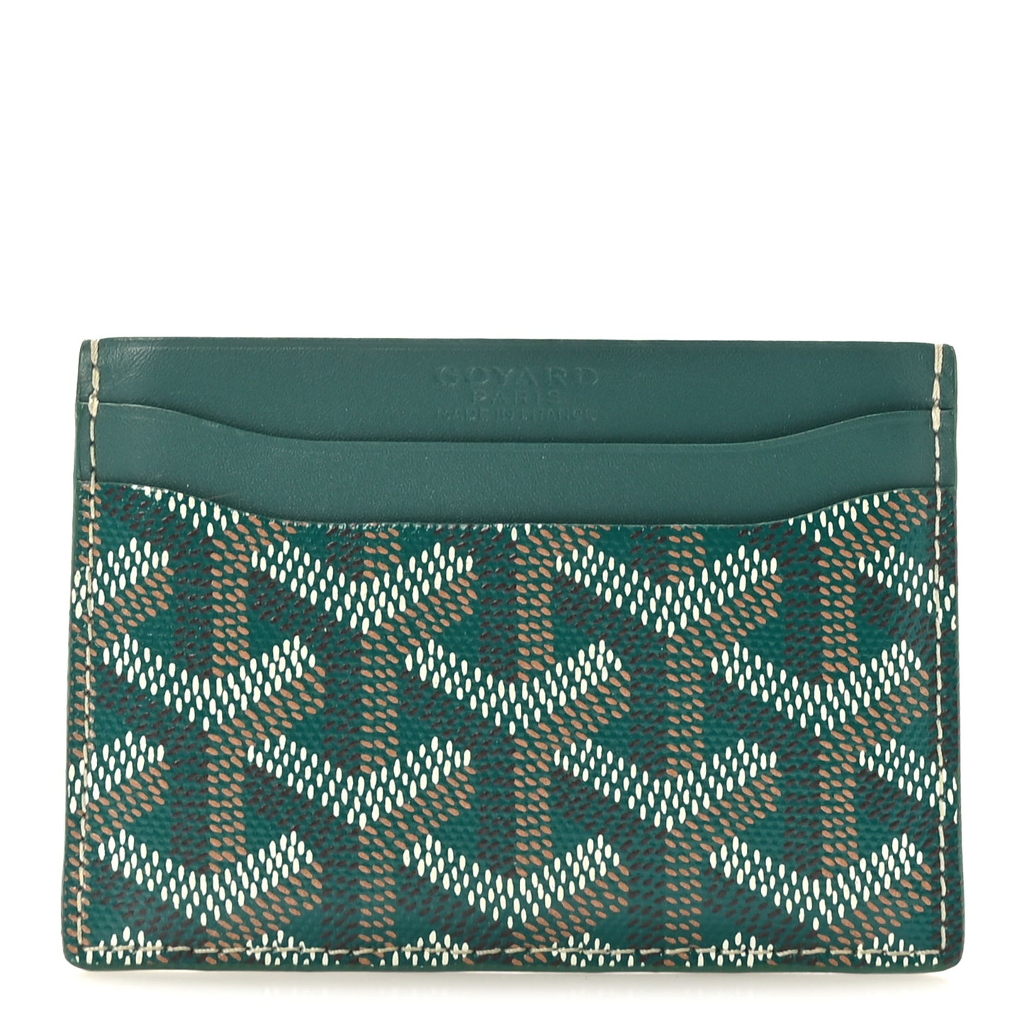 Goyardine Saint Sulpice Card Holder Green