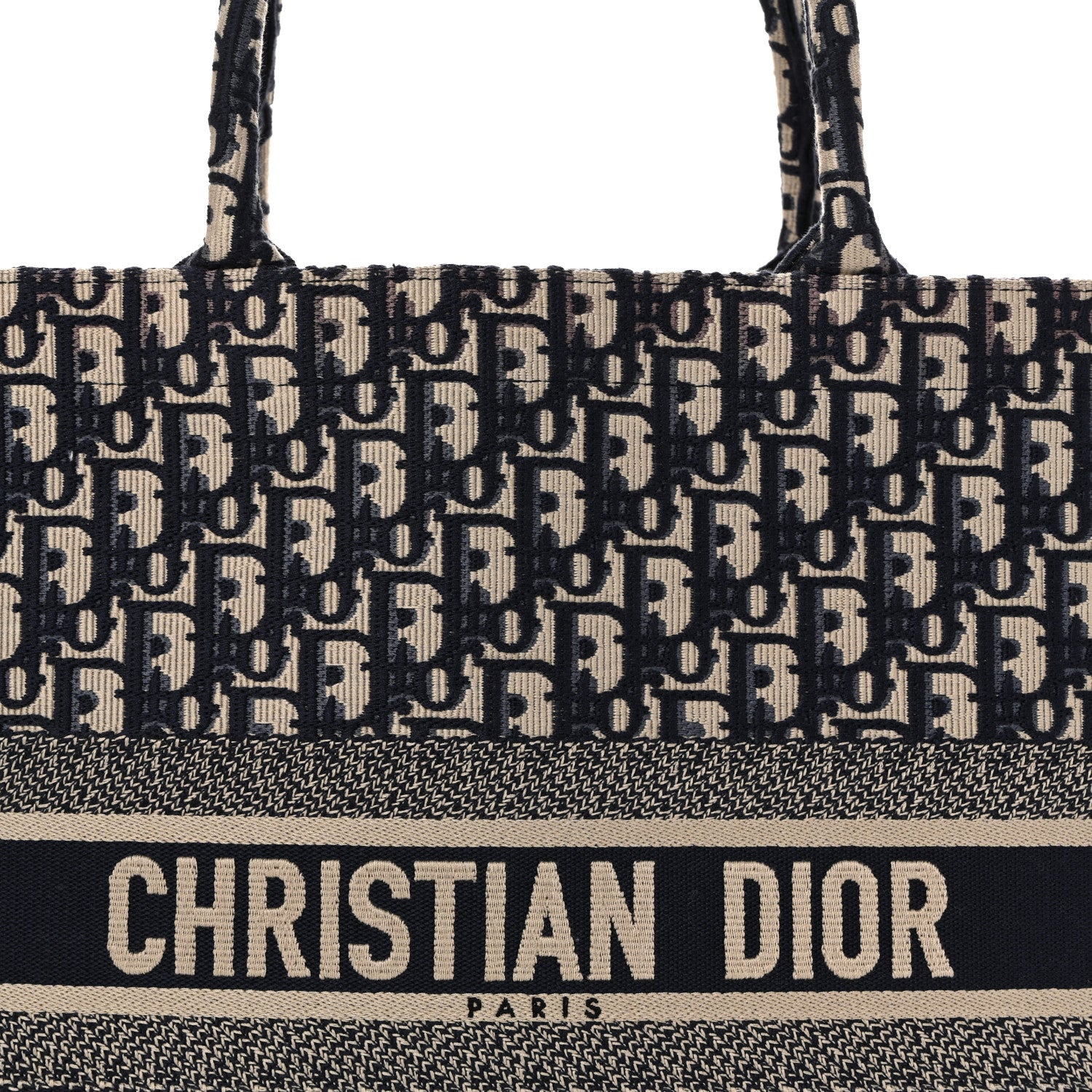 Christian Dior Oblique Large Book Tote Blue Multicolor 8 of 11