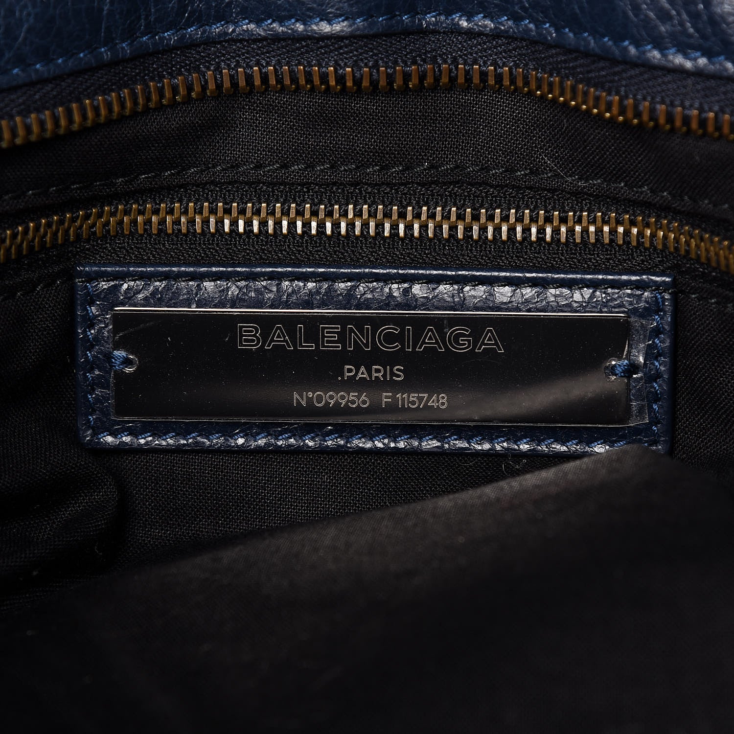 Balenciaga Agneau Classic Hardware City Bleu Obscur 6 of 9