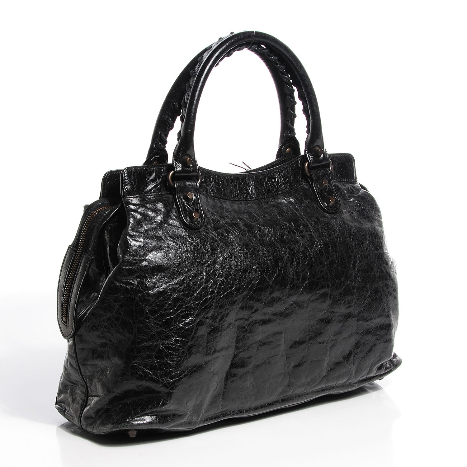 Balenciaga Agneau Classic Hardware Step Bag Black 3 of 15