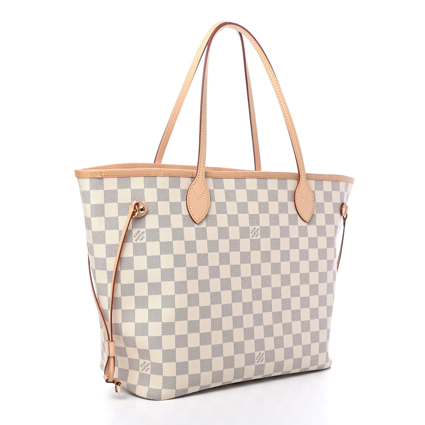 Damier Azur Neo Neverfull MM Rose Ballerine
