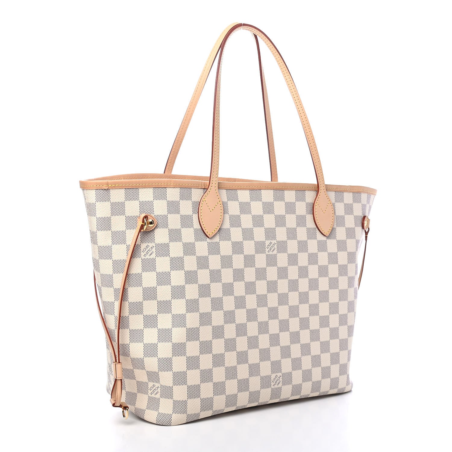 Louis Vuitton Damier Azur Neo Neverfull MM Rose Ballerine 3 of 9