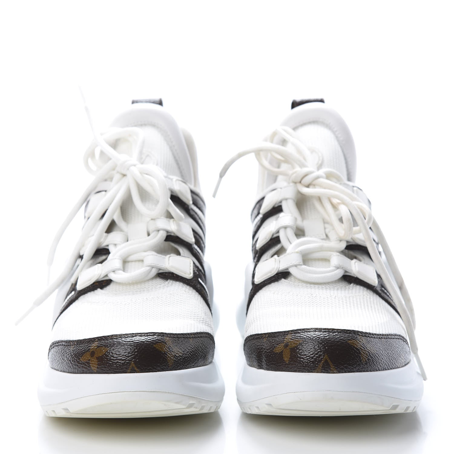 Louis Vuitton Patent Monogram LV Archlight Sneakers 39.5 White 2 of 12