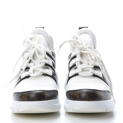 Louis Vuitton Patent Monogram LV Archlight Sneakers 39.5 White 2 of 12