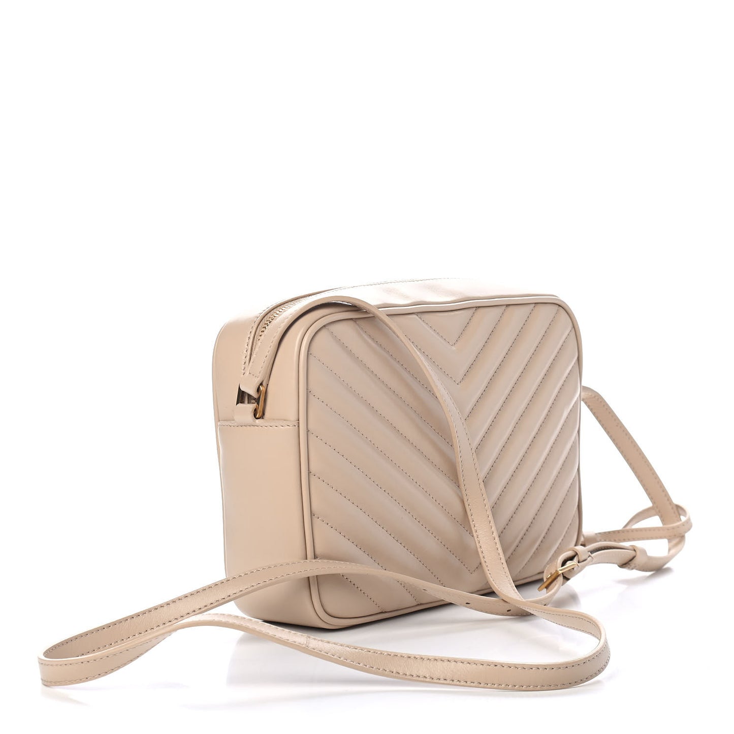 Calfskin Matelasse Monogram Lou Camera Bag Nude Powder