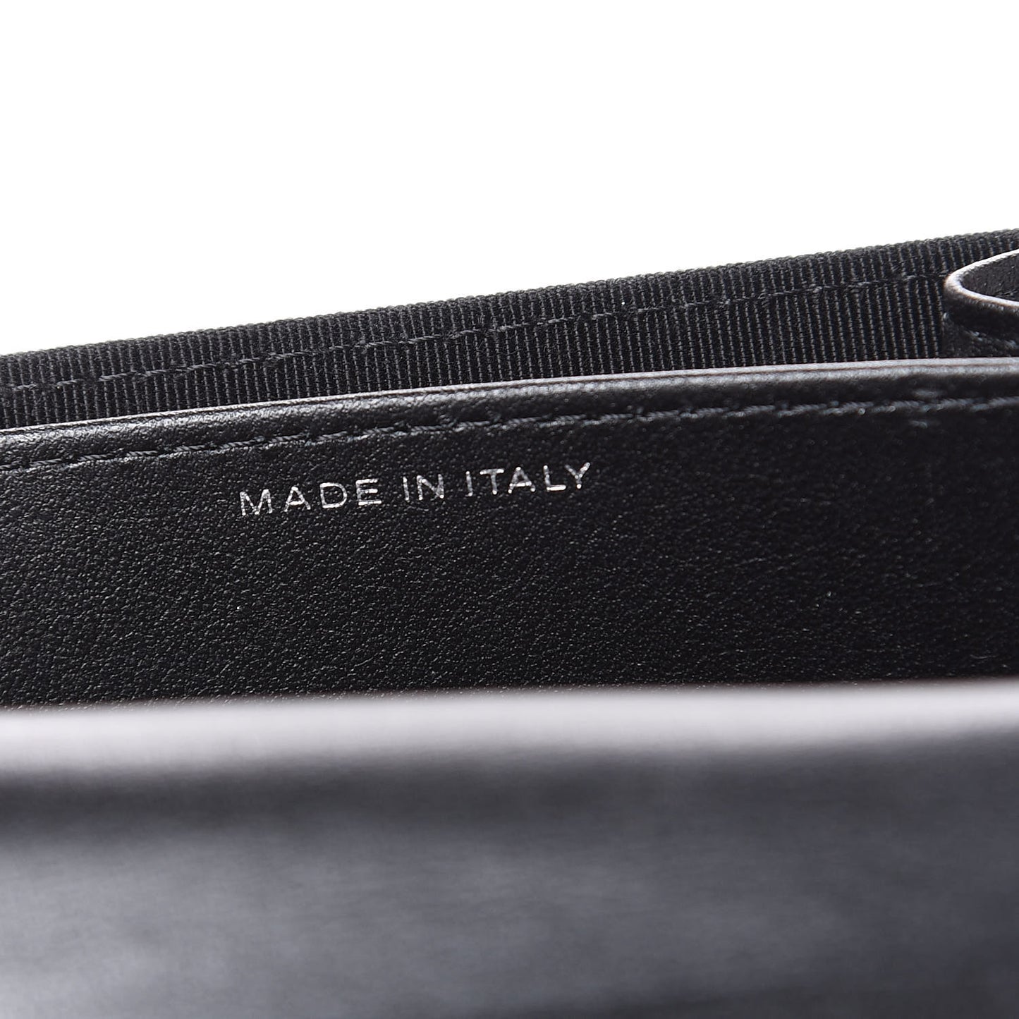 Aged Calfskin Chevron Quilted Reissue Card Holder Wallet So Black