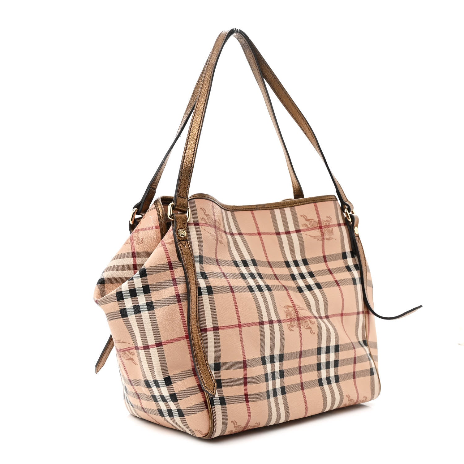 Burberry Haymarket Check Small Canterbury Tote Bronze 1584103