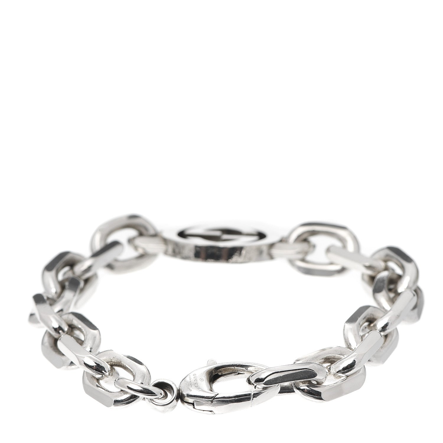 Gucci Sterling Silver Interlocking G Link Bracelet 3 of 5