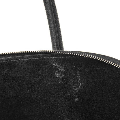 Balenciaga Signature Grained Calfskin Logo M Ville Top Handle Bag Black Rose Shocking 9 of 11