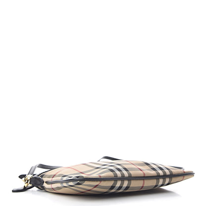Burberry Horseferry Check Peyton Crossbody Clutch Bag Black 4 of 10