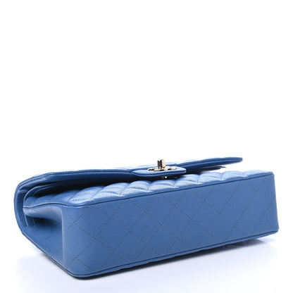 Chanel Caviar Quilted Medium Double Flap Blue 3 of 4