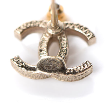 Chanel Crystal Pearl CC Earrings Gold 4 of 5