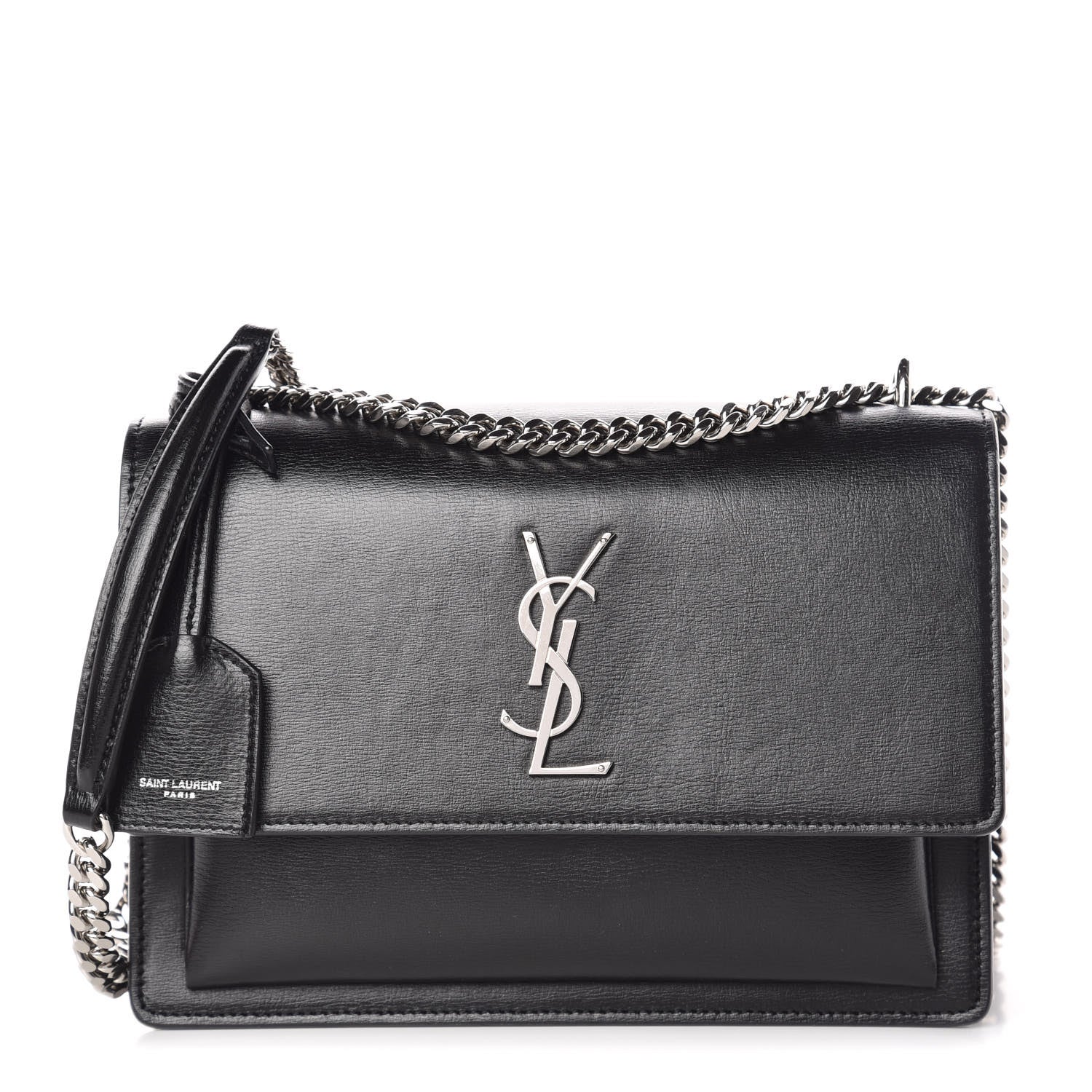 Saint Laurent Calfskin Medium Monogram Sunset Black 1 of 12