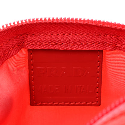 Prada Tessuto Nylon Vela Cosmetic Pouch Rosso 6 of 9