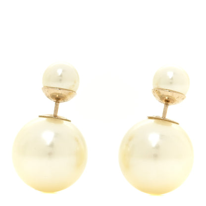 Christian Dior Pearl Mise En Dior Tribal Earrings Gold 1 of 5