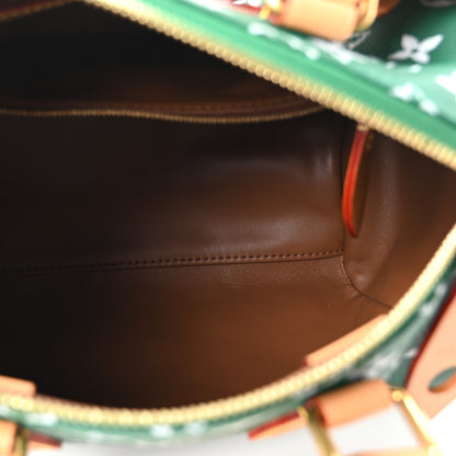 Louis Vuitton Calfskin Monogram Speedy P9 Bandouliere 25 Green 6 of 11