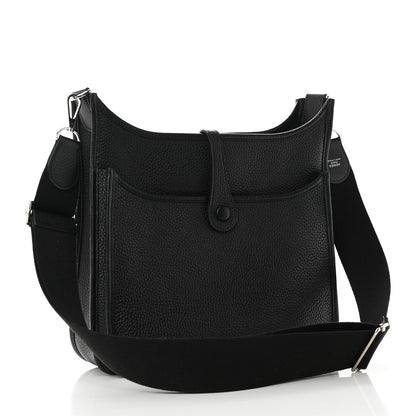 Hermes Taurillon Clemence Evelyne III PM Black 3 of 10