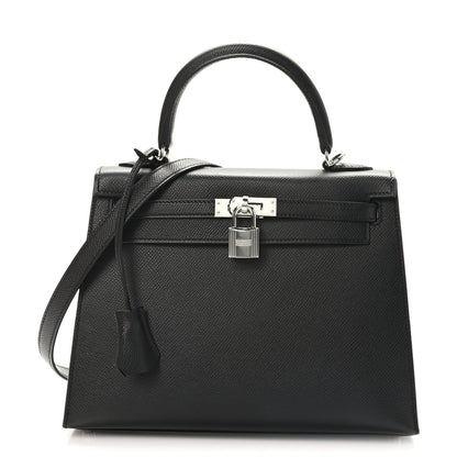 Hermes Epsom Kelly Sellier 25 Black 1 of 10